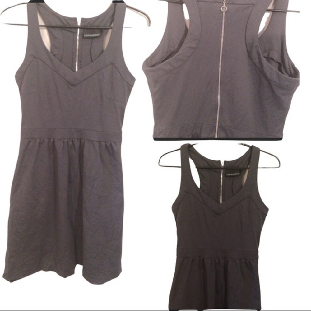 CYNTHIA ROWLEY GRAY DRESS - Picture 4 of 10